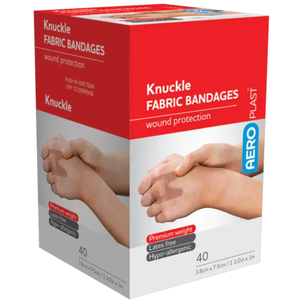 AEROPLAST Premium Fabric Knuckle Dressings 7.5 x 3.8cm Box/40